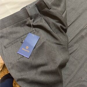 Broletto Men's Gray Dress Pants